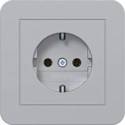 Hager Berker schuko-wcd afd.pl. stk. tit (WAS1121TA)