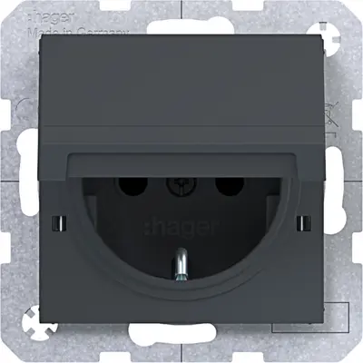 Hager Berker schuko-wcd vastz. sp antr. (WAS1212AT)