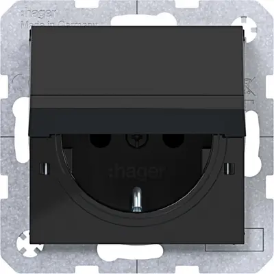 Hager Berker schuko-wcd vastz. sp zw.gl. (WAS1212BG)