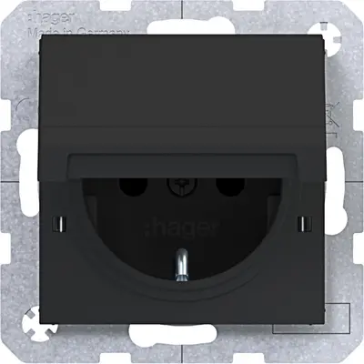 Hager Berker schuko-wcd vastz. sp zw.mt. (WAS1212BM)