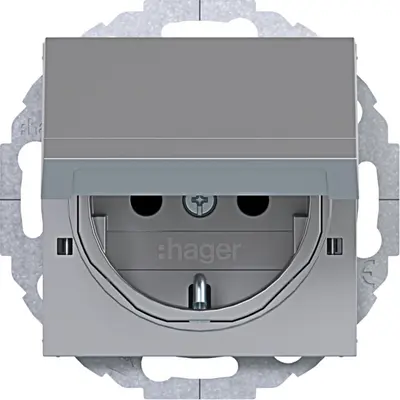 Hager Berker schuko-wcd vergr. 45gr tit (WAS1213TA)