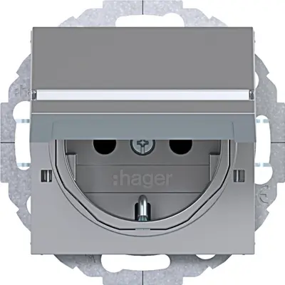 Hager Berker schuko-wcd vg.tk. 45gr tit (WAS1214TA)