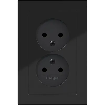 Hager Berker dubb. wcd zon ra vla a.1 zw.gl (WAS5470BG)