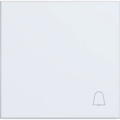 Hager Berker wip 1v opdruk belsymb. wt.mt. (WAW1011WM)