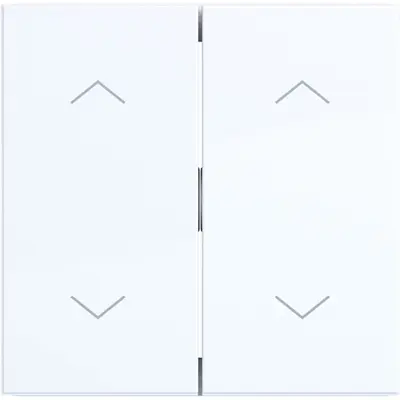 Hager Berker wip 2v twee pijlsymb. wt.gl. (WAW2002WG)