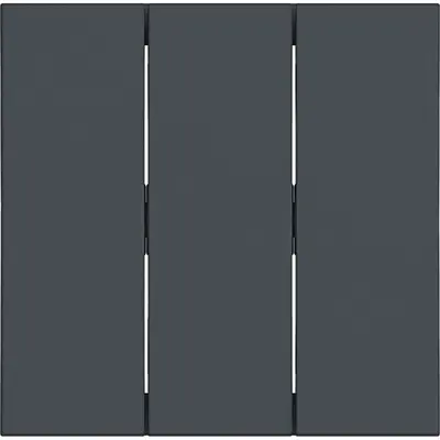 Hager Berker schakelwip 3-voudig A1/A8/C1/C8 antraciet mat (WAW3000AT)