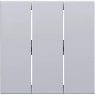 Hager Berker schakelwip 3-voudig A1/A8/C1/C8 titaan (WAW3000TA)