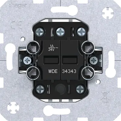 Hager Berker serie impulsdrukker 4v 230/24v (WDE34343)