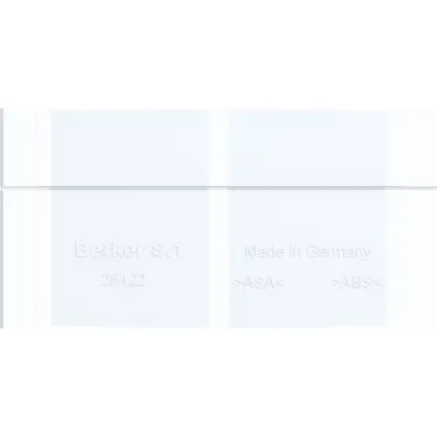 Hager Berker scheiding opbds 2 en 3v wit gl (WAA3040WG)