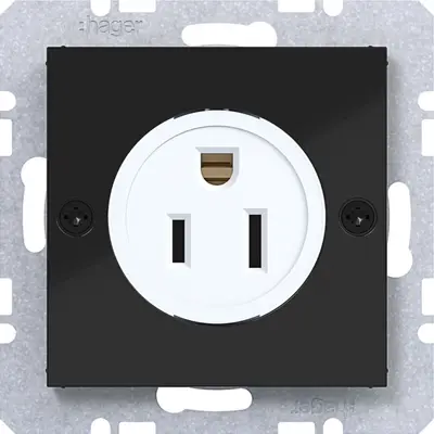 Hager Berker wcd nema 5-15 r schr. zw.gl. (WAS6000BG)