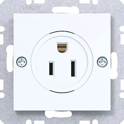 Hager Berker wcd nema 5-15 r schr. wt.gl. (WAS6000WG)