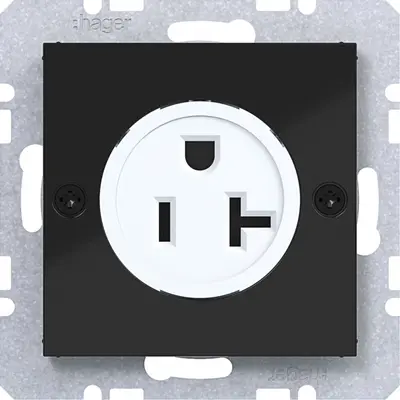 Hager Berker wcd nema 5-20 r schr. zw.gl. (WAS6100BG)