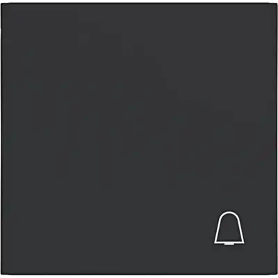 Hager Berker wip 1v opdruk belsymb. zw.mt. (WAW1011BM)