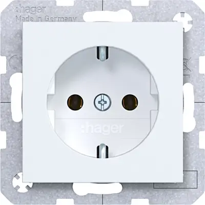 Hager Berker schuko-wcd schr.kl. wt.mt. (WAS1300WM)