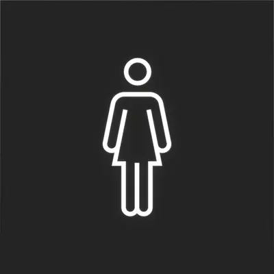 Hager Berker folie led-sign. vrouw symb. (WAA4092)