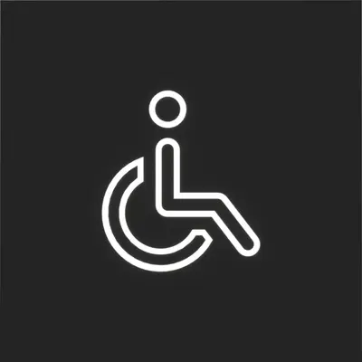 Hager Berker folie led-sign. rolstoel symb (WAA4093)