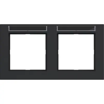 Hager Berker afd.r. 2v hor tekst a.1 zw m (WAD6202BM)