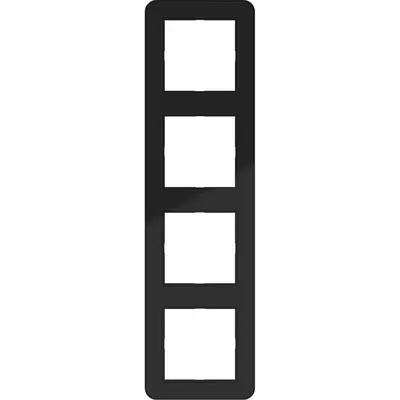 Hager Berker afd raam 4v c.1 zw gl (WAD7400BG)