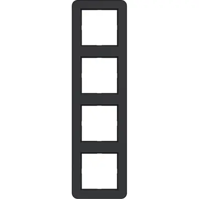 Hager Berker afd raam 4v c.1 zw m (WAD7400BM)