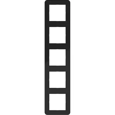 Hager Berker afd raam 5v c.1 zw gl (WAD7500BG)