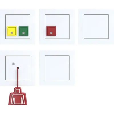 Hager Berker noodoproepset wit gl (WAE1011WG)