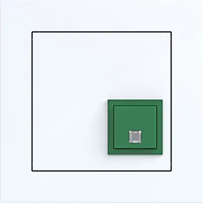 Hager Berker uitscha toets afd.r. a8 w gl (WAE1018WG)