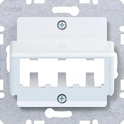 Hager Berker cpl. mini-com /s/b/q/k wit gl (WAF2162WG)