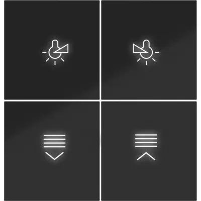 Hager Berker afd. knx dr. 4v. verl. zw. gl (WAK7214BG)