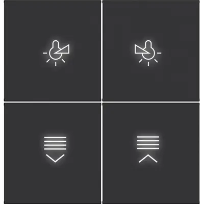 Hager Berker afd. knx dr. 4v. verl. zw.mt (WAK7214BM)