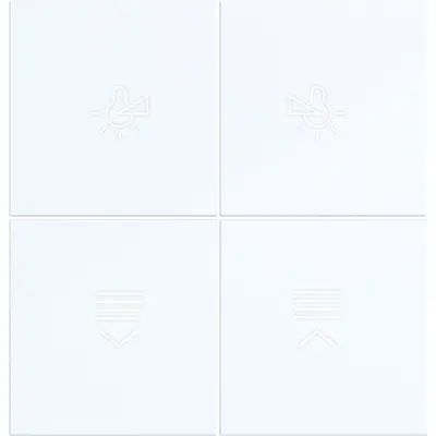 Hager Berker afd. knx dr. 4v. verl. wit gl (WAK7214WG)