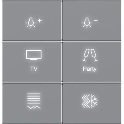 Hager Berker afd. knx dr. 6v. verl. tit (WAK7216TA)