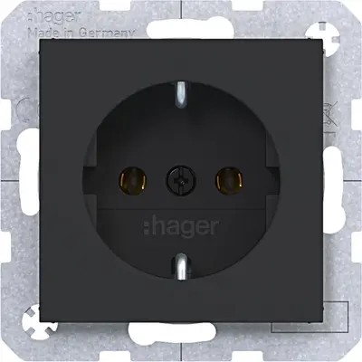 Hager Berker schuko-wcd schr.kl. zw.mt. (WAS1300BM)