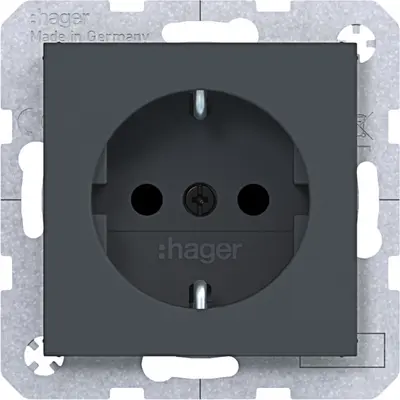 Hager Berker schuko-wcd sp schr.kl. antr. (WAS1400AT)