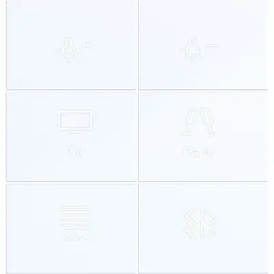 Hager Berker afd. knx dr. 6v. verl. wit gl (WAK7216WG)