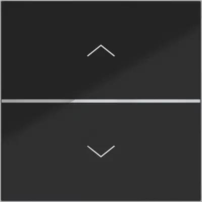 Hager Berker afd. drukkn. 1v. pijl zw.gl. (WAN7050BG)