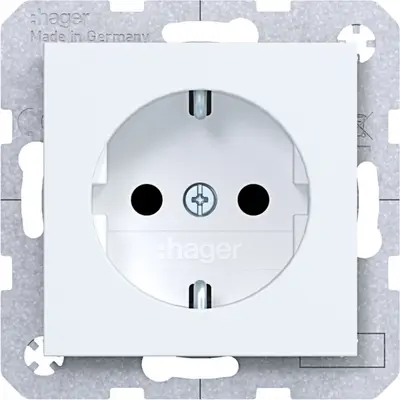 Hager Berker schuko-wcd sp schr.kl. wt.mt. (WAS1400WM)