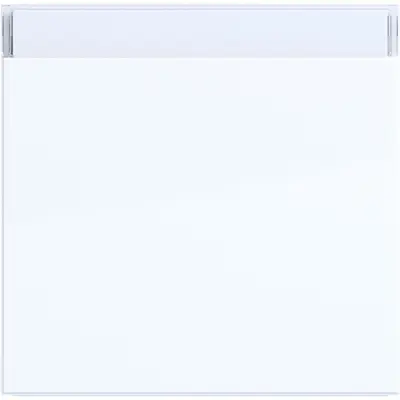 Hager Berker wip 1v tekst wit gl (WAW1100WG)