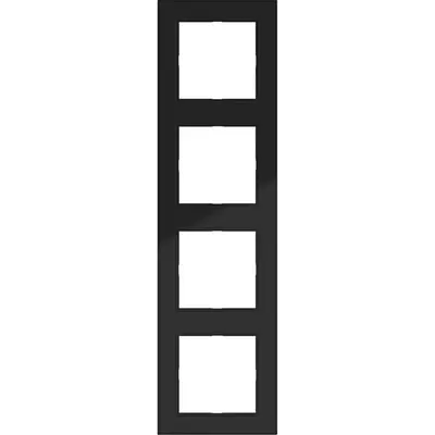 Hager Berker afd raam 4v a.1 zw gl (WAD6400BG)