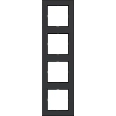 Hager Berker afd raam 4v a.1 zw m (WAD6400BM)