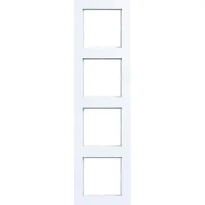 Hager Berker afd raam 4v a.1 wit gl (WAD6400WG)