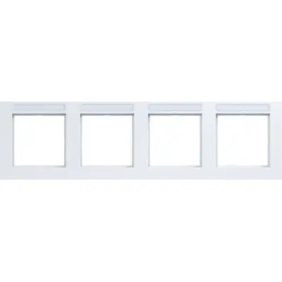 Hager Berker afd.r. 4v hor tekst a.1 wit gl (WAD6402WG)