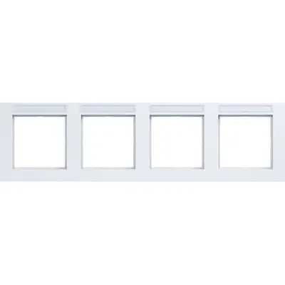 Hager Berker afd.r. 4v hor tekst a.1 wit m (WAD6402WM)