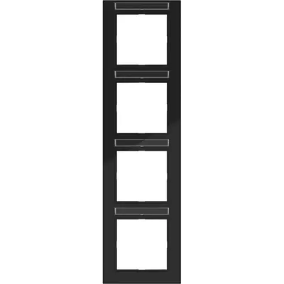 Hager Berker afd.r. 4v vert tekst a.1 zw gl (WAD6403BG)
