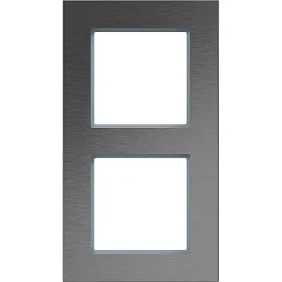 Hager Berker afd.r. 2v vert a.8 rvs staal (WAD8200ESV)