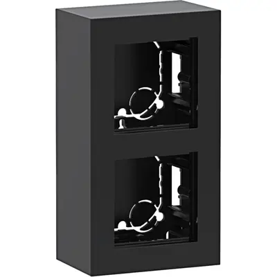 Hager Berker behuizing 2v hoog opb a8 zw gl (WAD8210BG)