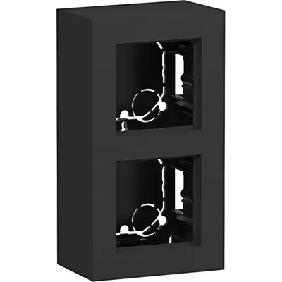 Hager Berker behuizing 2v hoog opb a.8 zw m (WAD8210BM)