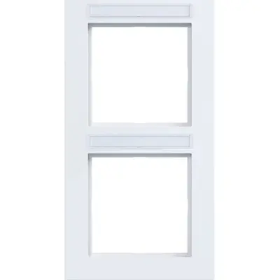 Hager Berker afd.r. 2v ver tekst a.1 wit gl (WAD6203WG)