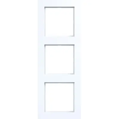 Hager Berker afd raam 3v a.1 wit gl (WAD6300WG)