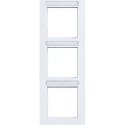 Hager Berker afd.r. 3v vert tekst a.1 w gl (WAD6303WG)