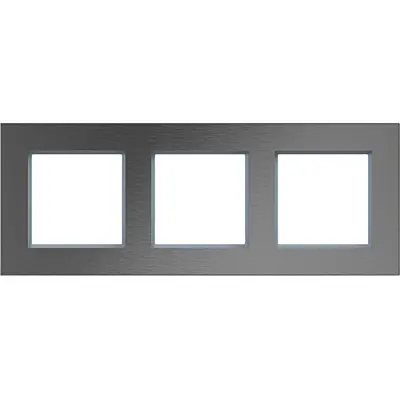 Hager Berker afd.r. 3v hor a.8 rvs staal (WAD8300ESH)